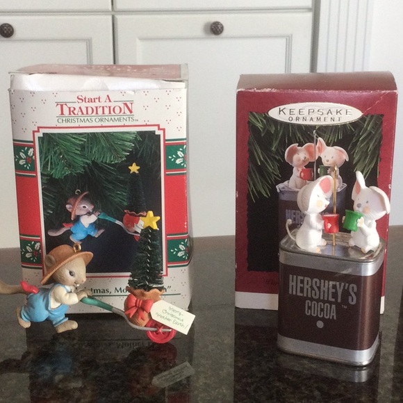 Bundle of six Christmas ornaments in original boxes - Picture 3 of 10